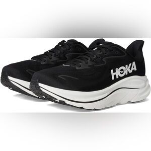 Hoka Clifton 10 black white mens sneakers shoes new in box 11.5D